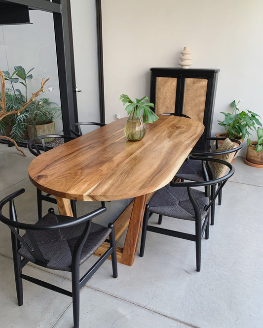 Comedores con sillas tipo wishbone