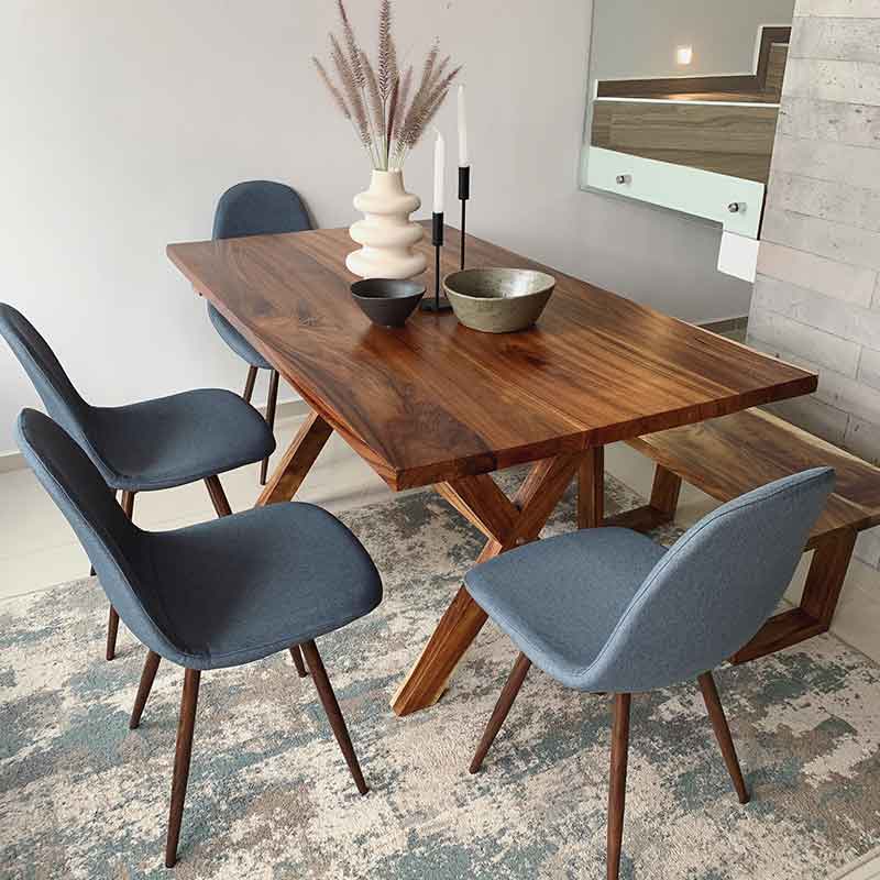 Mesa de comedor con banca Madera de Parota Banquimesa
