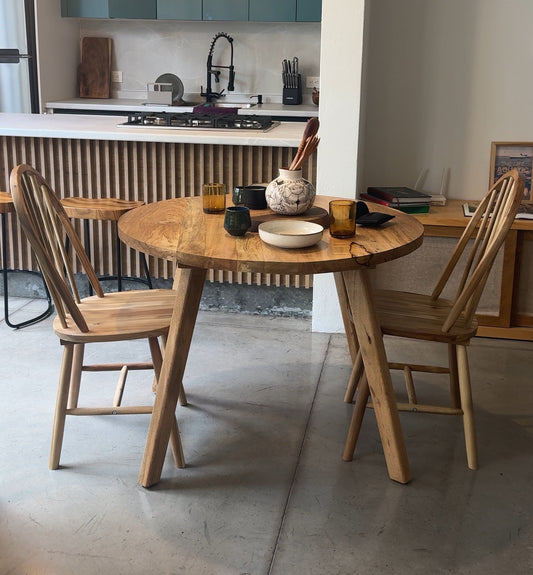 Mesa de comedor mango con sillas de madera