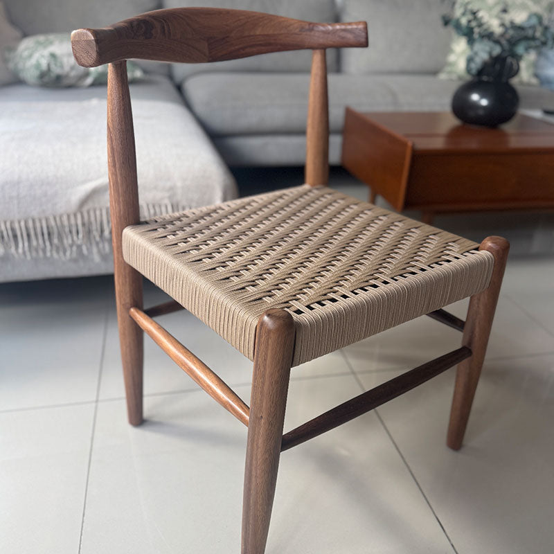 2 Sillas Tejidas Madera sólida