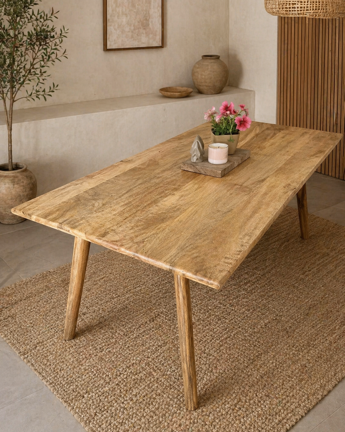 Mesa de Comedor Kioto de Madera natural *solo la mesa
