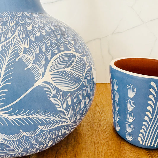 Botellón de barro bruñido 26cm